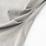 Washed Cotton Pleated Waist Tee 8.55oz