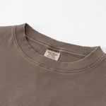 Washed Crew Neck Ribbed Crop Tee 8oz