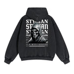 Punk Skull Graphic Zipper Hoodie-INNBLAC Fashion Apparel