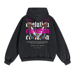 Gothic Butterfly Back Print Hoodie-INNBLAC Fashion Apparel