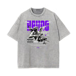Washed Faded Cupid Sniper Graphic Tee-INNBLAC Fashion Apparel