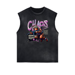 Stone Wash Cupid Sniper Streetwear Tank Top-INNBLAC Fashion Apparel