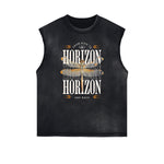Black Faded Rebel Graphic Tank Top-INNBLAC Fashion Apparel