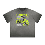 Distressed Abstract Street Fashion Graphic Tee-INNBLAC Fashion Apparel