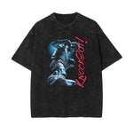 Washed Faded Streetwear Pattern T Shirt-INNBLAC Fashion Apparel