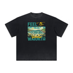 Heavyweight Street Style Abstract Graphic Tee-INNBLAC Fashion Apparel