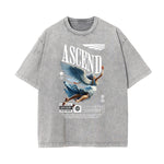 Washed Streetwear Aesthetic Graphic Tee-INNBLAC Fashion Apparel