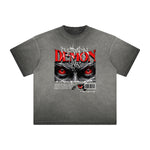 Heavyweight Street Style Abstract Graphic Tee-INNBLAC Fashion Apparel