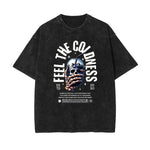 Stone Wash Streetwear Pattern T Shirt-INNBLAC Fashion Apparel