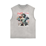Sleeveless Cupid Streetwear Graphic T Shirt-INNBLAC Fashion Apparel