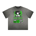 Heavyweight Distressed Anime Graphic Tee-INNBLAC Fashion Apparel