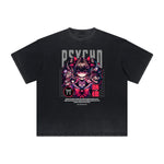 Heavyweight Distressed Y2K Anime Pattern Tee-INNBLAC Fashion Apparel