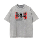 Washed Faded Y2K Anime Pattern Tee-INNBLAC Fashion Apparel