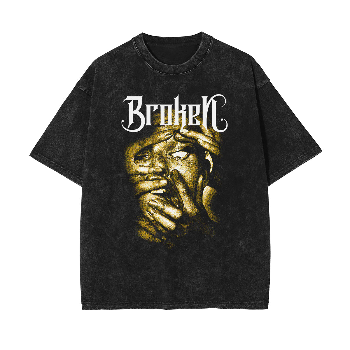 Face Blurred Design Graphic Tee-INNBLAC Fashion Apparel