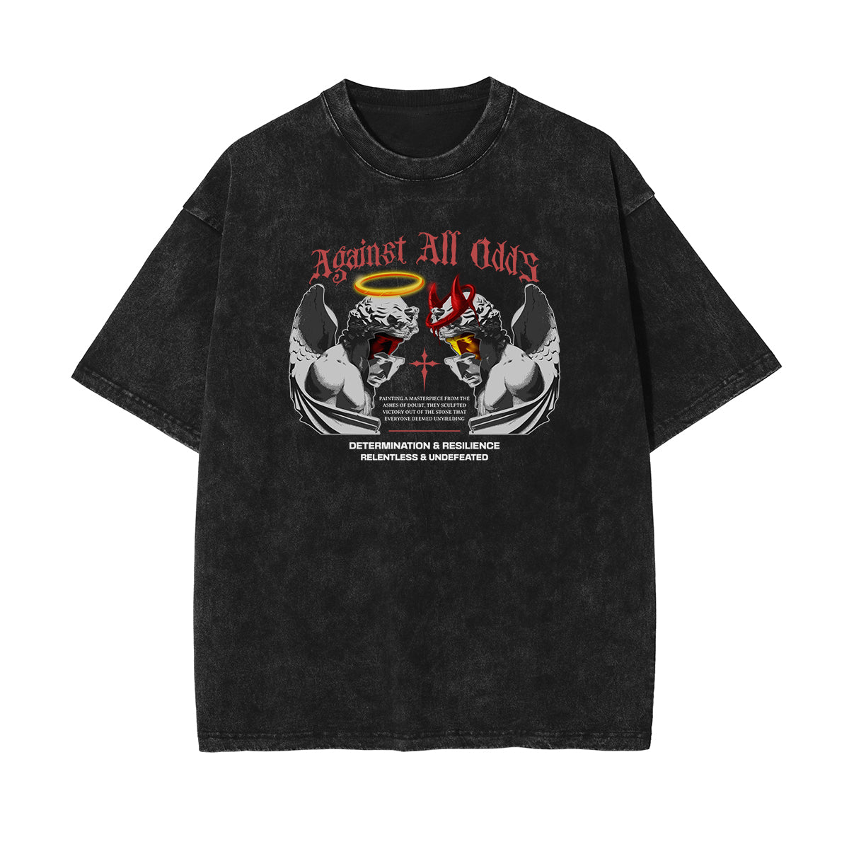 Street Style Angel Pattern Tee-INNBLAC Fashion Apparel