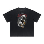 Heavyweight Street Style Angel Graphic Tee-INNBLAC Fashion Apparel