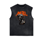 Sleeveless Celestial & Angel Pattern Tee-INNBLAC Fashion Apparel