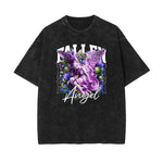 Washed Celestial & Angel Graphic Tee-INNBLAC Fashion Apparel