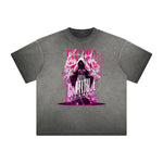 Distressed Celestial & Angel Graphic Tee-INNBLAC Fashion Apparel