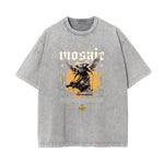 Vintage Wash Angel Pattern Tee-INNBLAC Fashion Apparel