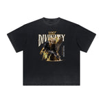 Distressed Angel Statue Graphic Tee-INNBLAC Fashion Apparel