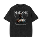Washed Angel Statue Graphic T Shirt-INNBLAC Fashion Apparel