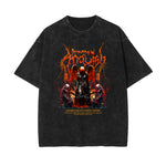 Washed Angel Statue Graphic T Shirt-INNBLAC Fashion Apparel