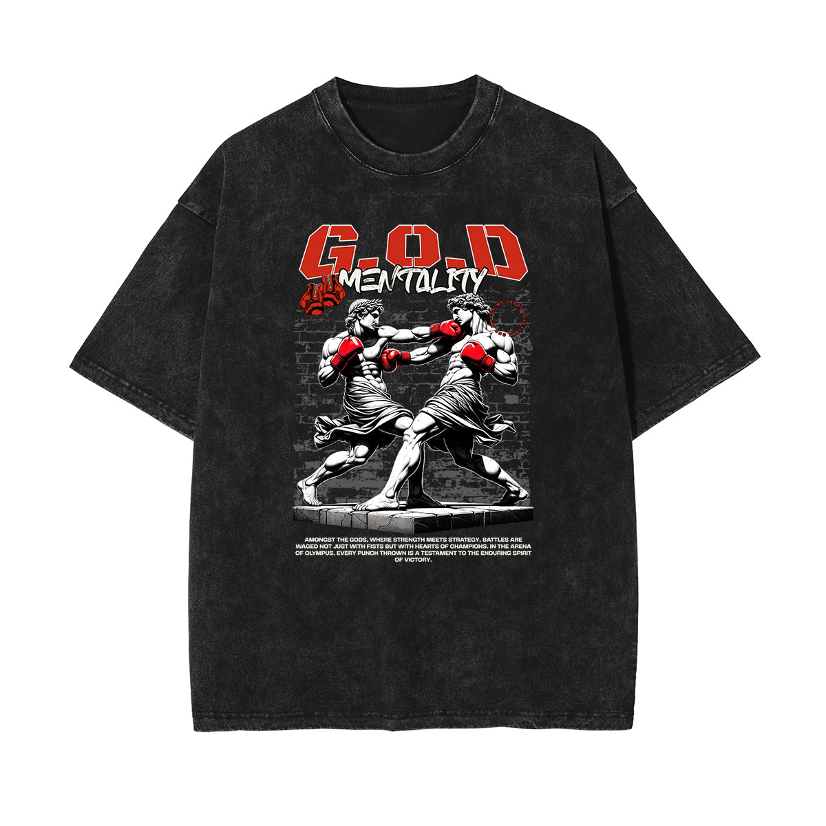 Washed Angel Streetwear Graphic Tee-INNBLAC Fashion Apparel