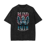 Washed Angel Streetwear Graphic Tee-INNBLAC Fashion Apparel