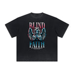 Heavyweight Angel Streetwear Pattern Tee-INNBLAC Fashion Apparel