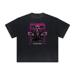 Heavyweight Angel Streetwear Pattern Tee-INNBLAC Fashion Apparel