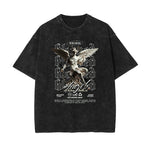 Washed Angel Streetwear Graphic Tee-INNBLAC Fashion Apparel