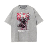 Faded Angel Streetwear Pattern Tee-INNBLAC Fashion Apparel