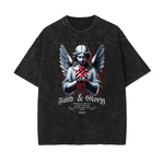 Street Style Angel Pattern Tee-INNBLAC Fashion Apparel