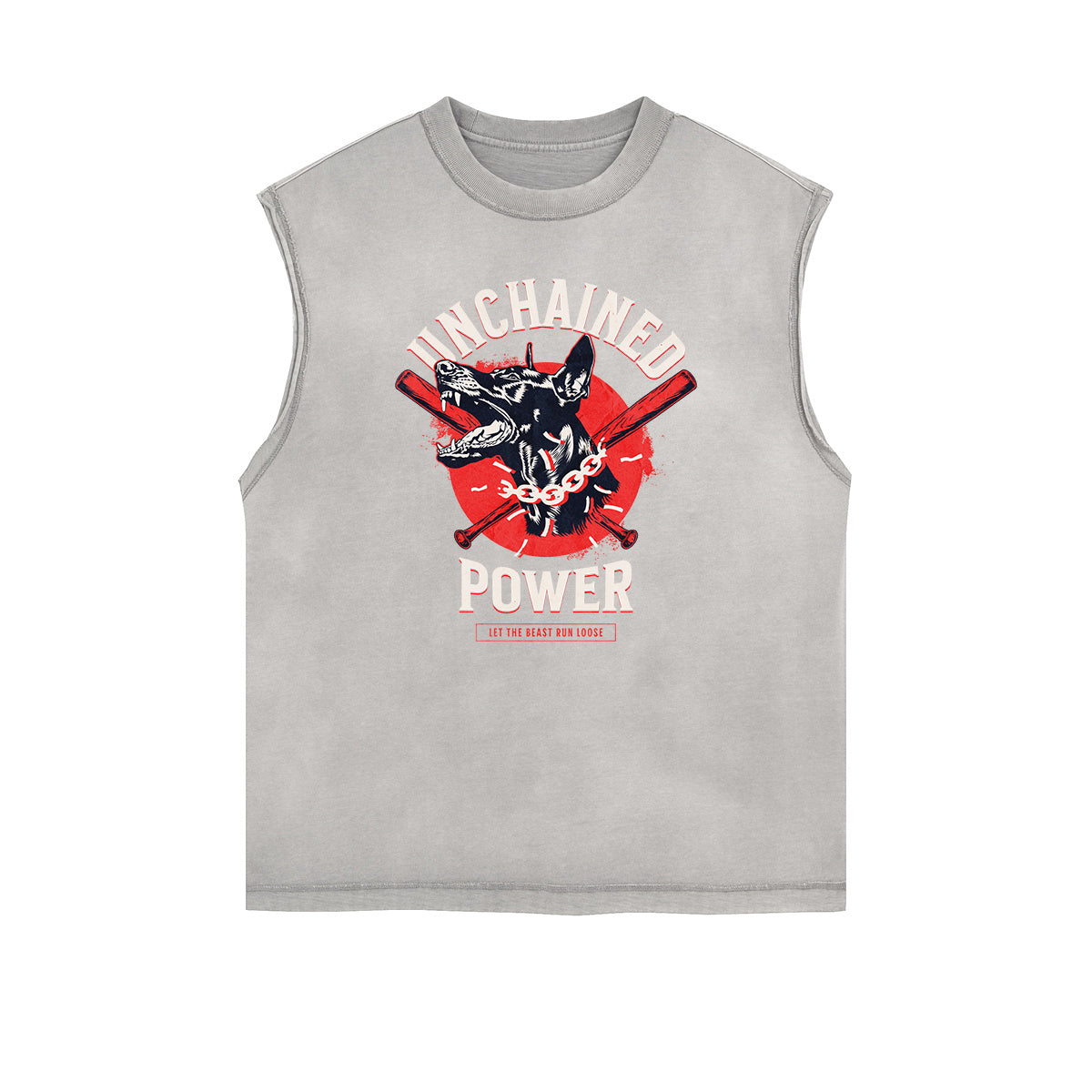 Frayed Edge Gangsta Streetwear Graphic Tank-INNBLAC Fashion Apparel