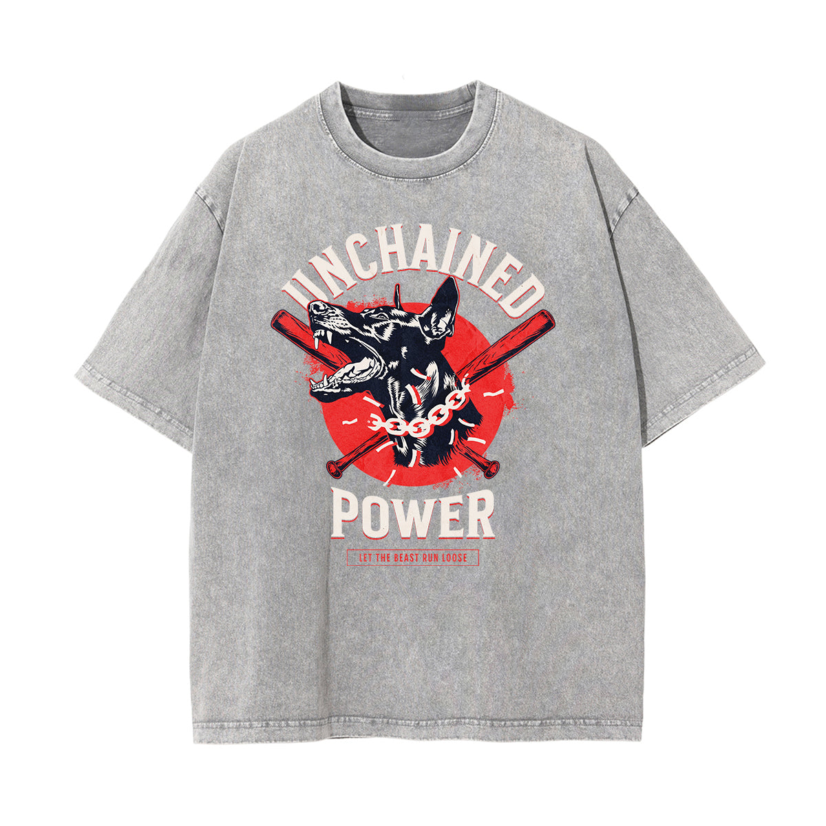 Vintage Faded Gangsta Pattern Tee-INNBLAC Fashion Apparel