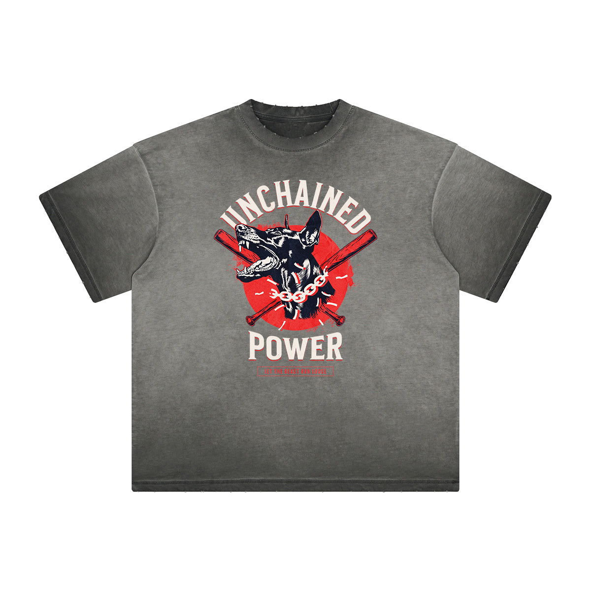 Distressed Gangsta Streetwear Graphic Tee-INNBLAC Fashion Apparel