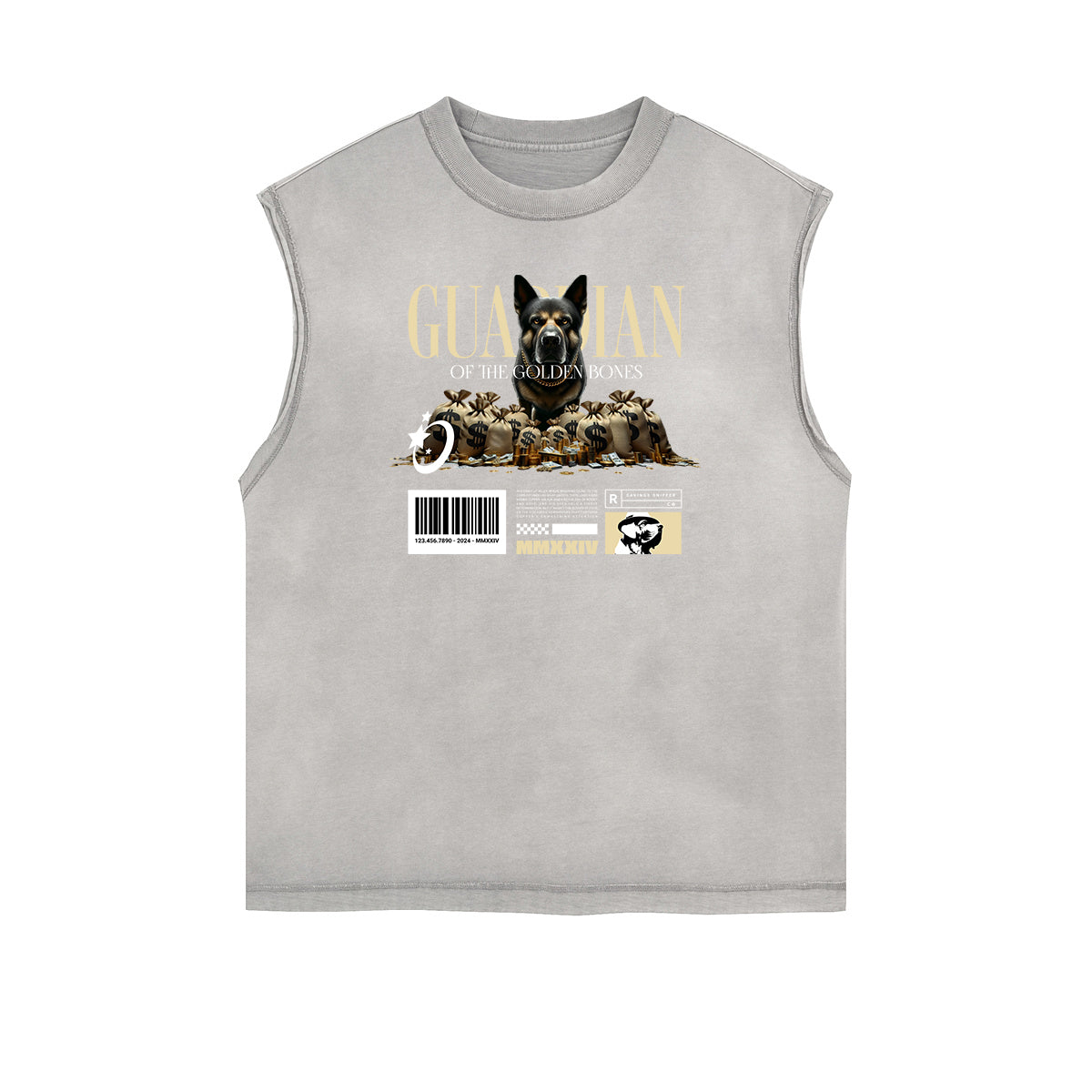 Frayed Edge Gangsta Streetwear Graphic Tank-INNBLAC Fashion Apparel