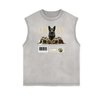 Frayed Edge Gangsta Streetwear Graphic Tank-INNBLAC Fashion Apparel