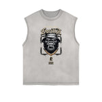 Frayed Edge Gangsta Streetwear Graphic Tank-INNBLAC Fashion Apparel