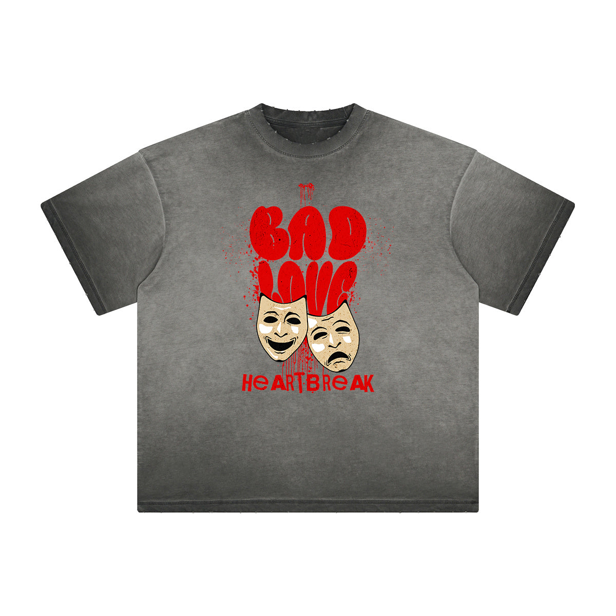 Distressed Gangsta Streetwear Graphic Tee-INNBLAC Fashion Apparel