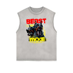 Frayed Edge Gangsta Streetwear Graphic Tank-INNBLAC Fashion Apparel