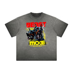 Distressed Gangsta Streetwear Graphic Tee-INNBLAC Fashion Apparel