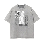 Vintage Faded Gangsta Pattern Tee-INNBLAC Fashion Apparel