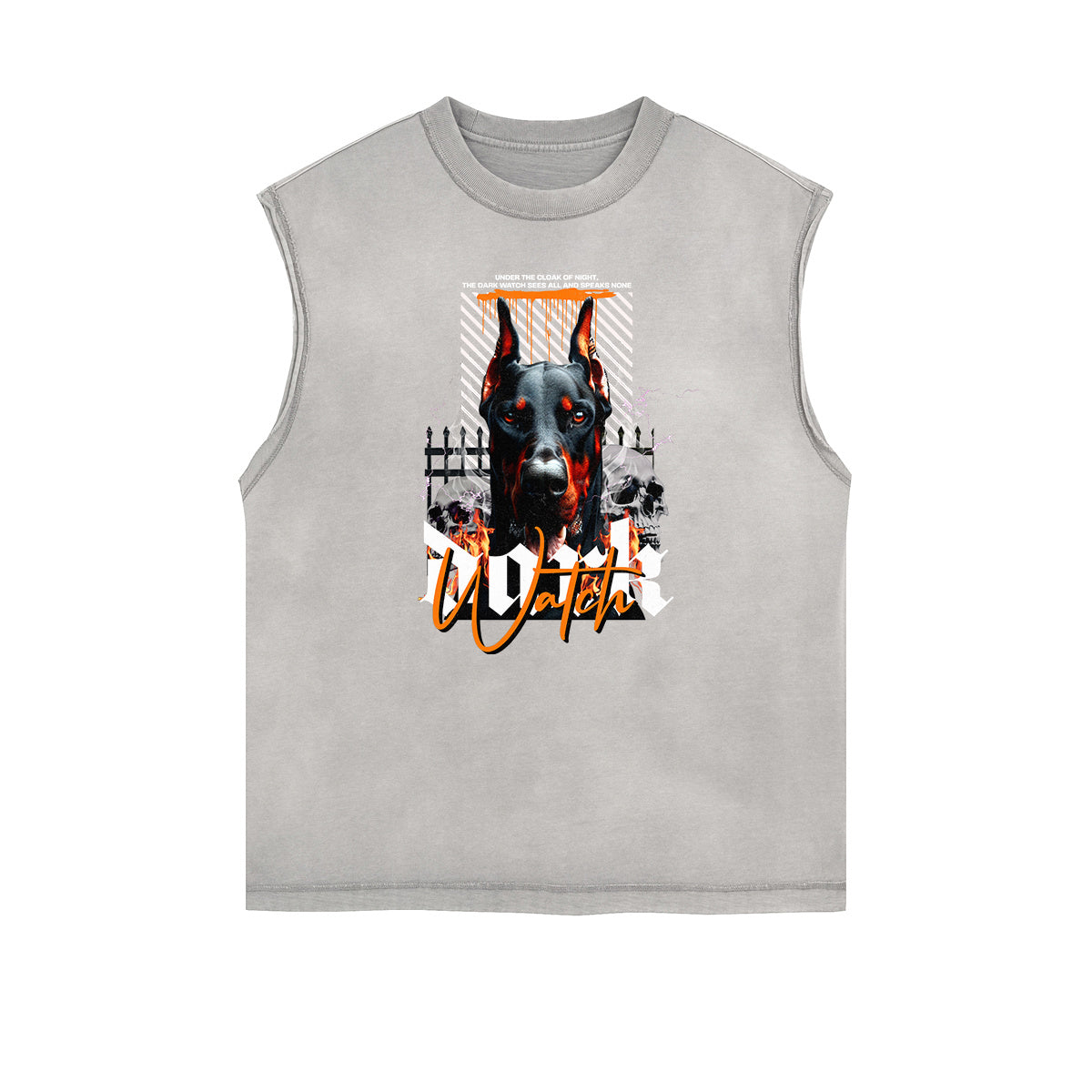 Frayed Edge Gangsta Streetwear Graphic Tank-INNBLAC Fashion Apparel