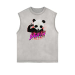 Frayed Edge Gangsta Streetwear Graphic Tank-INNBLAC Fashion Apparel