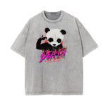Vintage Faded Gangsta Pattern Tee-INNBLAC Fashion Apparel