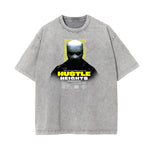 Vintage Faded Gangsta Pattern Tee-INNBLAC Fashion Apparel