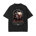 Vintage Washed Gangsta Pattern Tee-INNBLAC Fashion Apparel