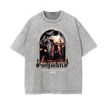 Mid Weight Faded Gangsta Graphic Tee-INNBLAC Fashion Apparel